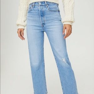 levis ribcage straight ankle jeans